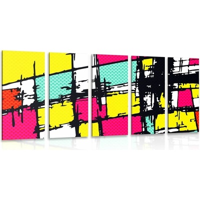 5-dielny obraz štýlový pop-art