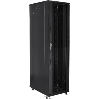 Lanberg Комуникационен шкаф Lanberg rack cabinet 19" free-standing 47U / 800x1000 self-assembly flat pack black (FF01-8047-12B)