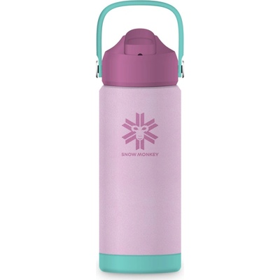 Snow Monkey Kids Dětská termoska 530 ml růžová