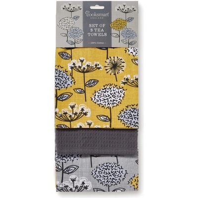 Cooksmart ® Памучни кърпи за съдове в комплект 3 бр. 45x65 cm Retro Meadow - Cooksmart ® (9906)