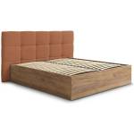 Bobochic Теракотено тапицирано двойно легло 160x200 cm тапицирано/ПДЧ с място за съхранение с включена подматрачна рамка Kumo - Bobochic Paris (9026)