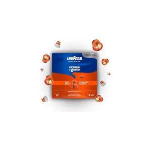  80 бр. алуминиеви кафе капсули Lavazza Crema e Gusto Forte съвместими с Nespresso®