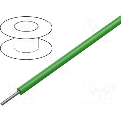 Alpha Wire 1565 GR005 HookUp Wire 18AWG drát Cu zelená 1kV 100ft 30,5 m