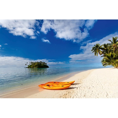 DIMEX ART Флизелинов фототапет две каяци на плажа 375 x 250 см