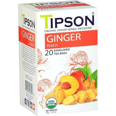 Tipson BIO Ginger Peach 20 x 1,5 g