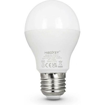 LED Solution Mi-Light MiBoxer RF LED žárovka RGB+CCT 6W E27 FUT014