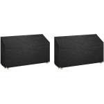 vidaXL Калъф за градинска пейка 2бр 12 капси 210x70x70/88см полиетилен (3155392) - egradina
