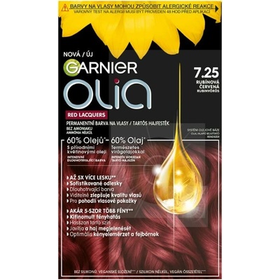 Garnier Olia 7.25 rubínová červená