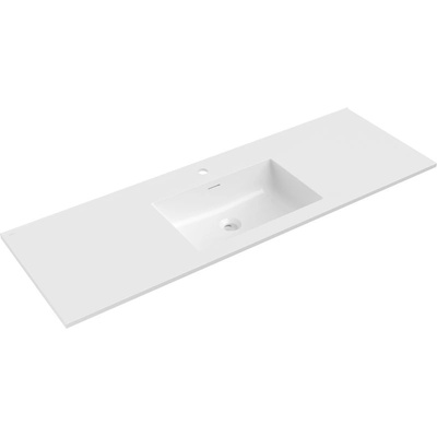 Mexen Otis вградена в плота мивка 141 x 46, 5 см, бял гланц - 25181400 (25181400)