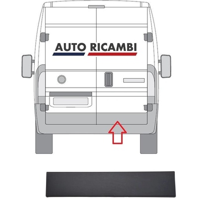 Ochranná lišta Fiat Ducato od 2006 zadní, pravé dveře, šedá 735423004