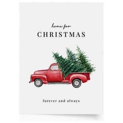 Plagát Home for Christmas 20x30 - 93955