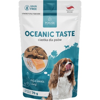 Pokusa for Health Кучешки бисквитки - крил и масло от сьомга - Oceanic Taste 70гр (PokusaForHealth)