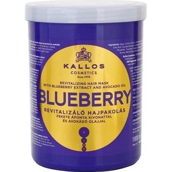 Kallos Cosmetics Blueberry maska na vlasy na poškozené vlasy 1000 ml