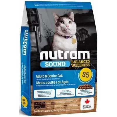 Nutram S5 Sound Adult & Senior Cat 2 x 5,4 kg