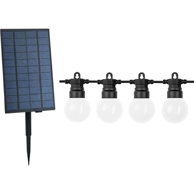 OPTONICA СОЛАР + КАБЕЛ С ПОРЕДИЦА ФАСУНГИ И КРУШКИ 10M+30CM(ЗАХРАНВАЩ КАБЕЛ) 2800K 3.7V/4.8Ah (9092)