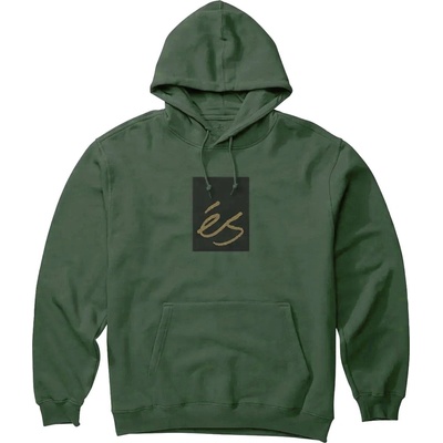 És Main Block Hoodie Fleece Hunter Green