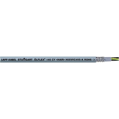 Lapp H05VVC4V5-K (NYSLYCYÖ-JZ) 35703/500 riadiaci kábel 7 G 0.50 mm² 500m sivá