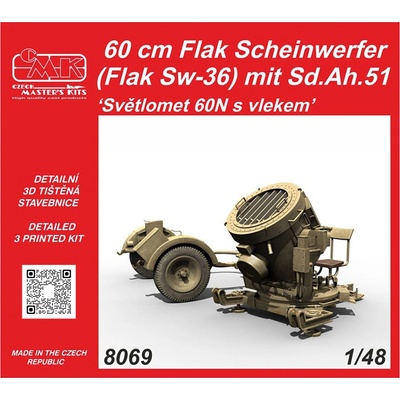 Special Hobby Světlomet 60N s vlekem 1:48