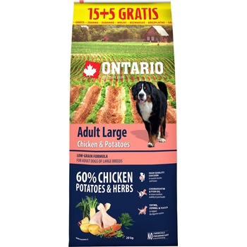 Ontario Adult Large Chicken & Potatoes 20 kg