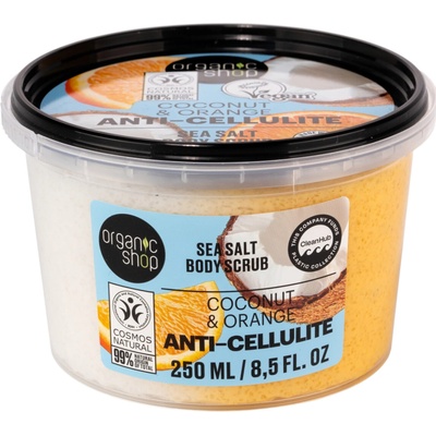 Organic Shop body scrub anti cellulite coconut & orange 250 ml