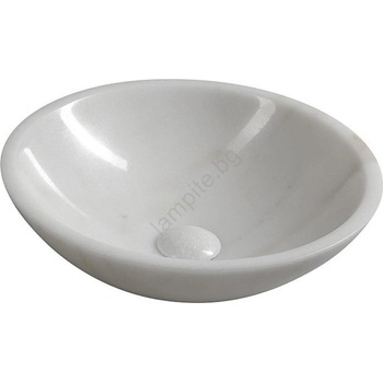 SAPHO Blok 40 cm white marble (2401-34)