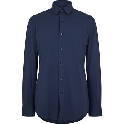 HUGO BOSS Риза с дълъг ръкав Boss Men's P Hank S Kent Long Sleeve Oxford Shirt - Dark Blue