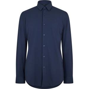 HUGO BOSS Риза с дълъг ръкав Boss Men's P Hank S Kent Long Sleeve Oxford Shirt - Dark Blue - sportihobi - 209,25 лв