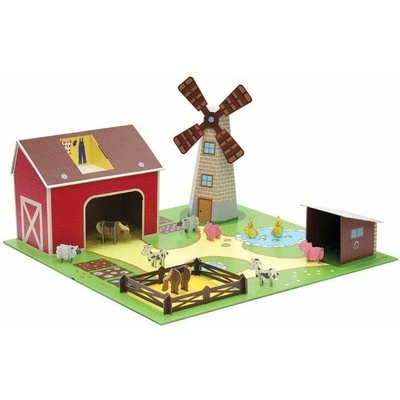 Krooom.ltd Farma s doplňky 75 × 75 × 3,5 cm
