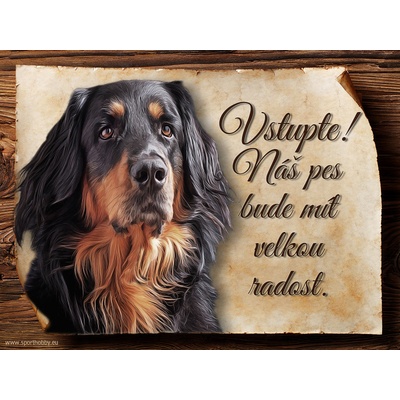 Sport hobby Cedulka Hovawart IV Vstupte CP1272 15 x 11 cm