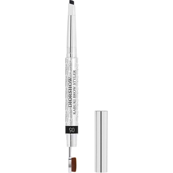 Dior Diorshow Kabuki двустранен кремообразен молив и четка за вежди 2 в 1 05 черен 0.09 г