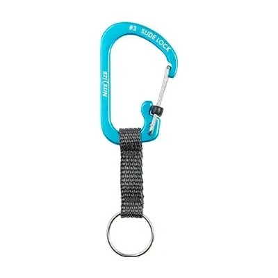 Přívěsek na klíče SlideLock Key Ring Aluminum, Nite Ize, modrá