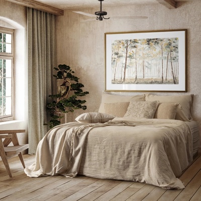 Eurofirany ĽANOVÉ obliečky LINEN 200X220 2x70X80