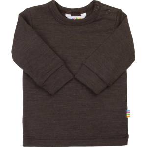 Joha Детски вълнен пуловер Joha Kid's Blouse L/S Merino base layer - Dark Brown - размер 80 (704-6191-0213)