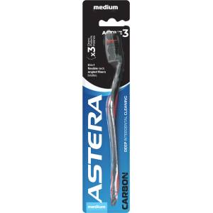 Astera Четка за зъби Active 3 Carbon, Medium