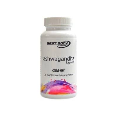 Best Body nutrition Ashwagandha KSM-66 60 kapslí 25mg withanolide