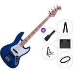 SX SJB75 Premium SET Trans Blue Електрическа бас китара