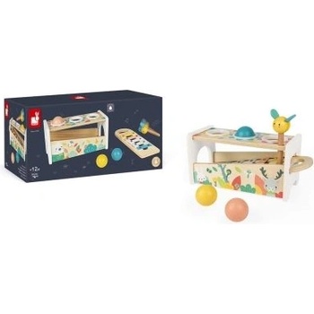 Janod - Игра с чук и ксилофон - Пюър (J05155)