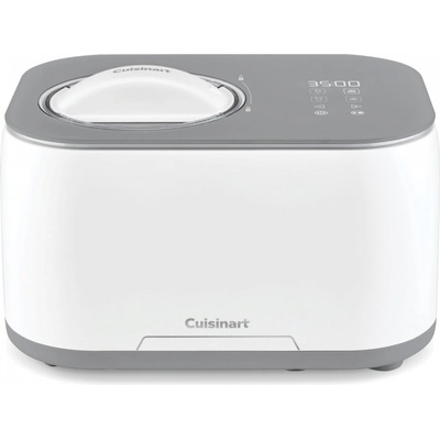 Машина за сладолед Cuisinart Freeze Ease ICE90E, 100W, 0.95 л, 3 програми, Компресор, Бял/сив (ICE90E)