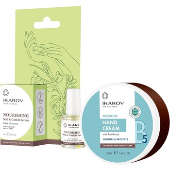 Ikarov Комплект - Серум за нокти и кожички и Крем за ръце, 10 + 50 ml