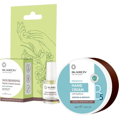 Ikarov Комплект - Серум за нокти и кожички и Крем за ръце, 10 + 50 ml