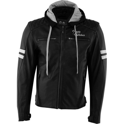 Rusty Stitches Jack JARI HOODED čierno-biela