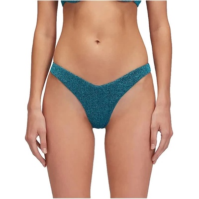 SUNDEK Loren lurex high-leg briefs bikini bottom - Blue (Bilberry)