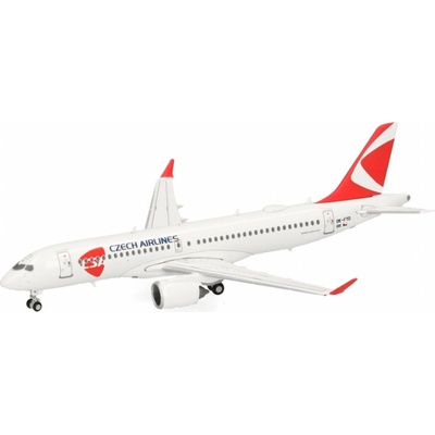 Herpa Airbus A220 300 BD 500 1A11 CSA Czech Airlines 2019 Colors 1:400