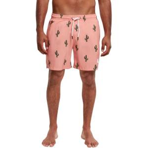 Urban Classics Бански гащета Urban classics Pattern swimming shorts - Green (Cactus)
