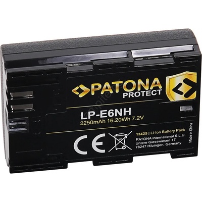 PATONA - Батерия Canon LP-E6NH 2250mAh Li-Ion Protect EOS R5/R6 (IM0892)