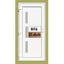 Soft Julie Vonkajšie vchodové dvere zlatý dub/bílá 88x198 cm ľavé