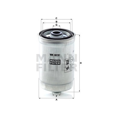 Palivový filter MANN FILTER WK 8030