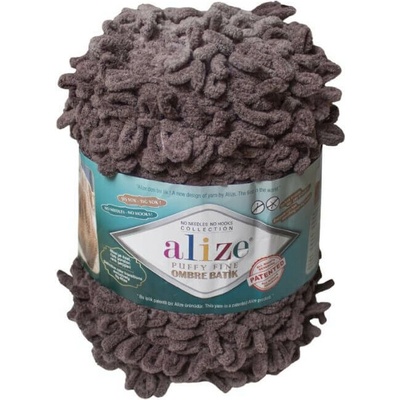 Vlna Alize Puffy Fine Ombre Batik Kameň 7243