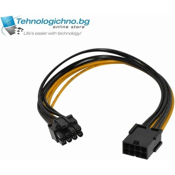 Makki Кабел MAKKI 8pin PCI-E Power Extender 30cm (MAKKI-CABLE-PCIE8-EXTENSION-30cm)