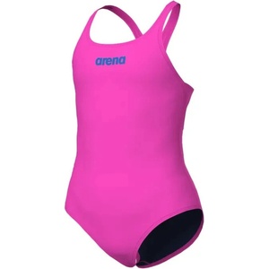 arena solid swim pro junior shocking pink/river blue 98cm